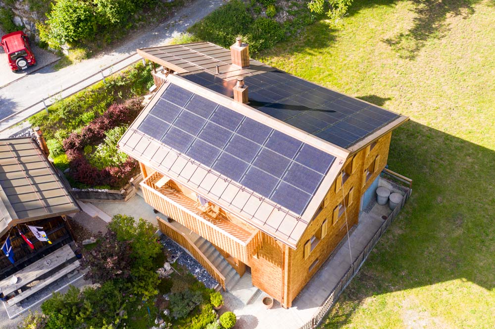 Drohnenaufnahmen Dachbau Frei